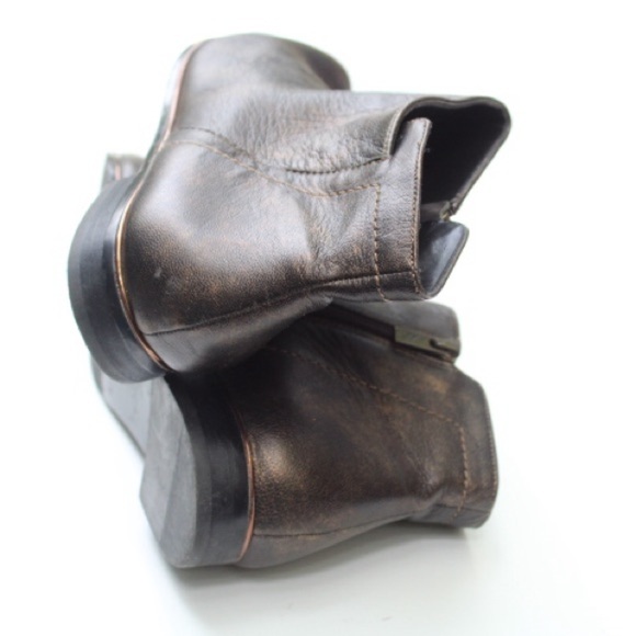 Kenneth Cole Reaction Bronze Leather Ankle Boots - Picture 7 of 15